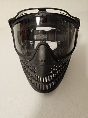 JT Spectra Black Full Face Paintball Mask Goggles w/ Vented Face Guard
